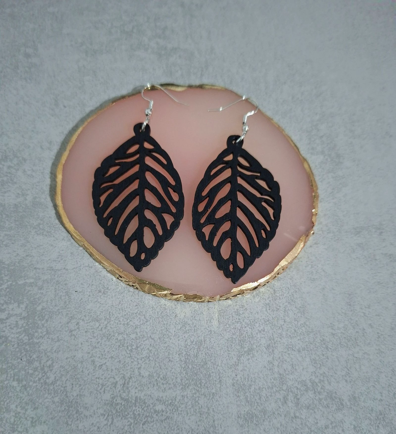 Pendientes hoja